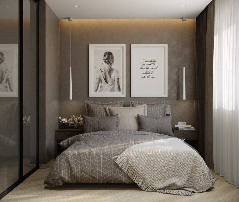 Спальня 9 кв. м.: лучшие идеи дизайна интерьера. 135 фото современных решенийварианты планировки и дизайна