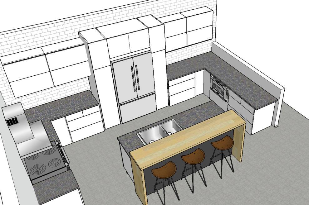 Дизайн прямоугольной кухни (35 фото): варианты планировки, 9 полезных приёмов, примеры реальных интерьеров