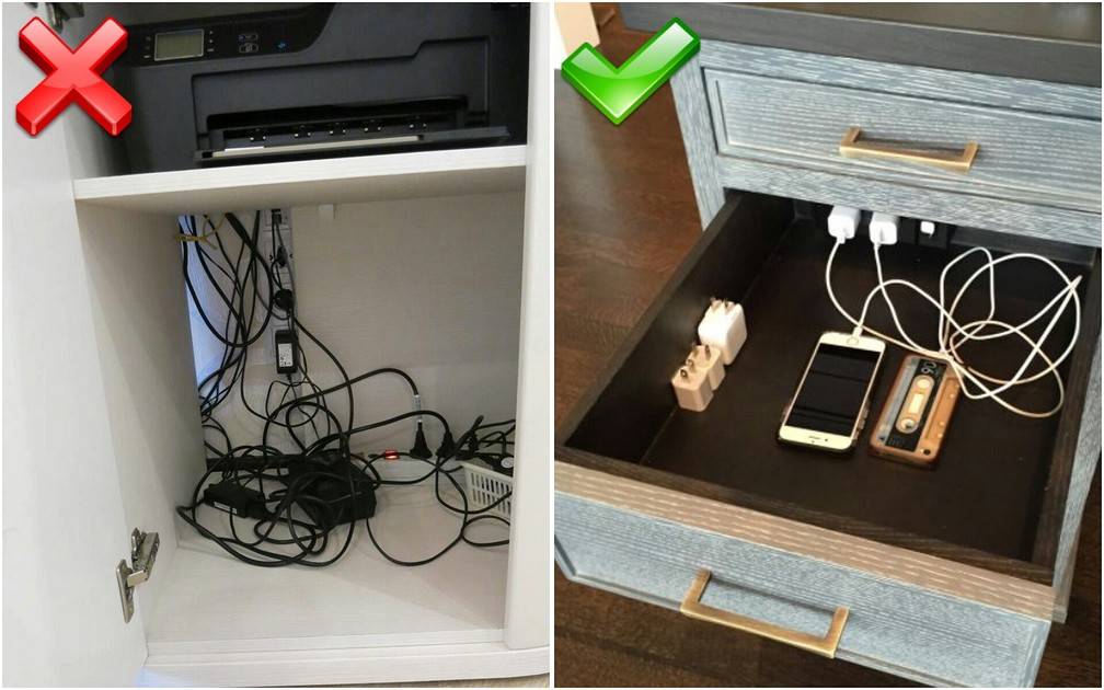 Как спрятать провода в квартире - маскируем кабели и 50 идей на фото