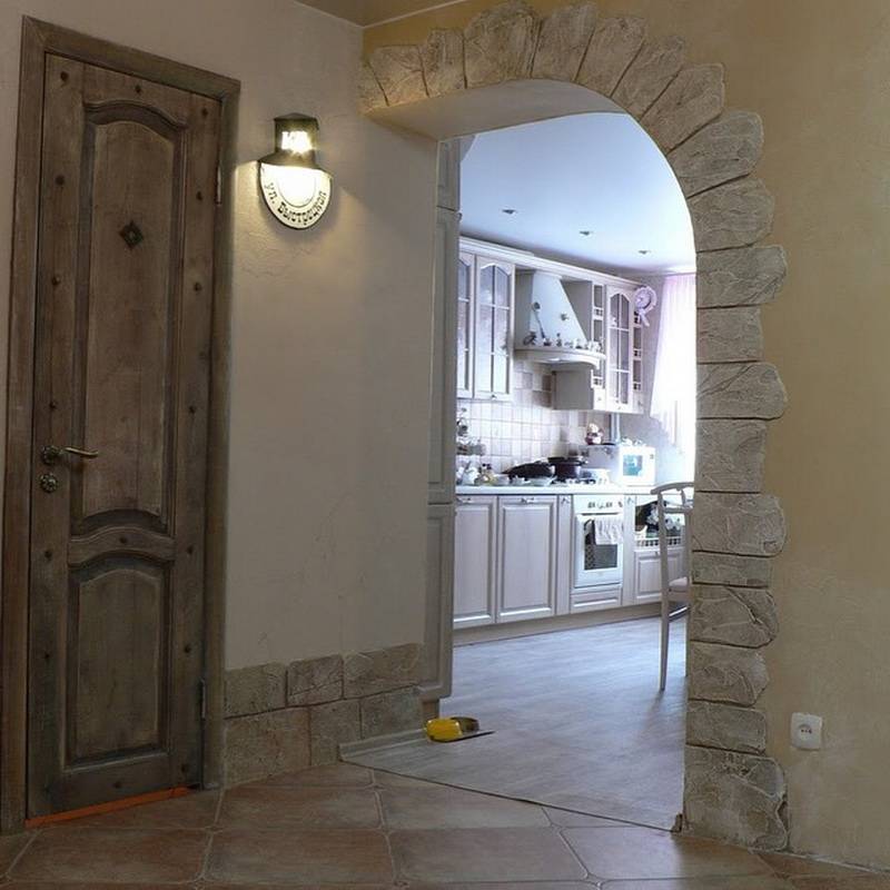 Кухня без двери: варианты оформления дверного проема (портал, арка, шторы, перегородки)