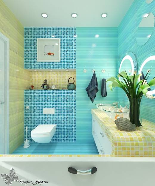 Как оформить ванную комнату в морском стиле