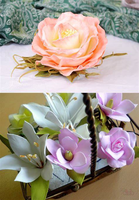 Цветы из фоамирана: лучшие идеи как сделать красивые и стильные цветы (100 фото и видео)