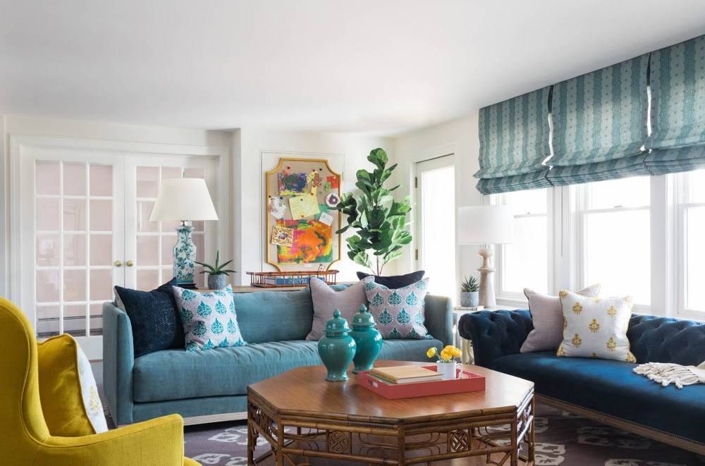 Цвет в интерьере гостиной (+60 фото): модные оттенки и цветовые сочетания