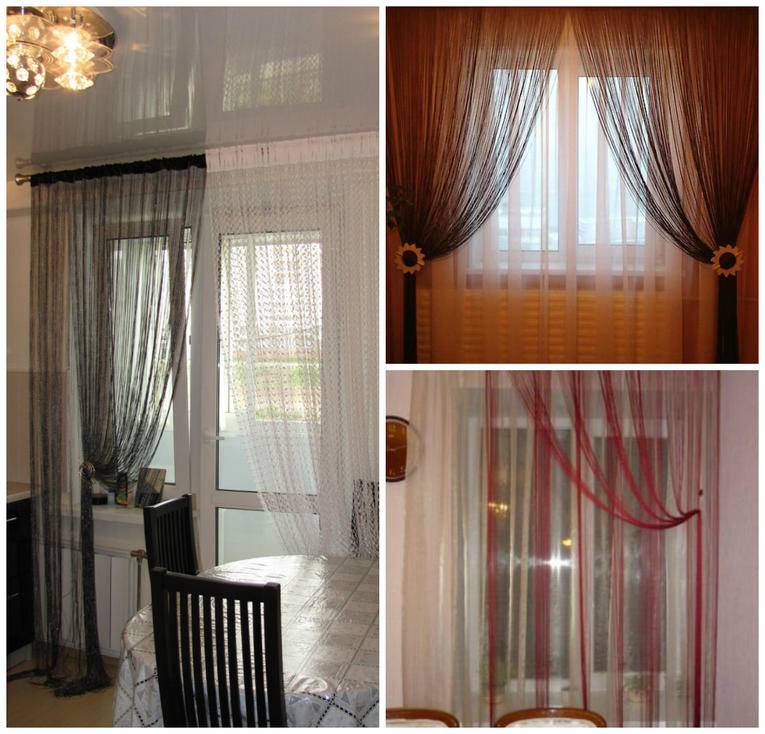 Нитяные шторы в интерьере +75 фото идей для каждой комнаты