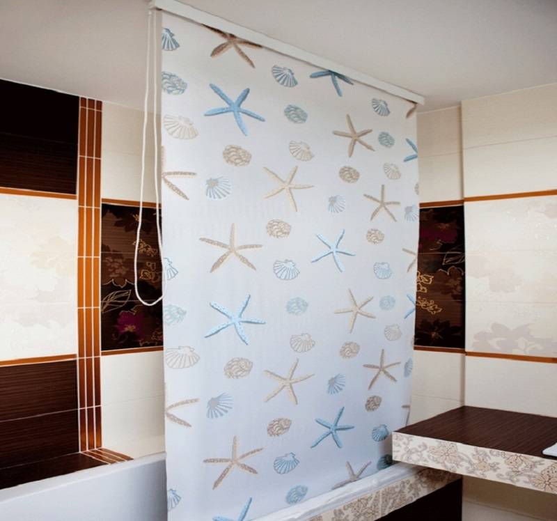 Шторка для ванной - фото новинок и лучших идей оформления шторки в ванной комнате