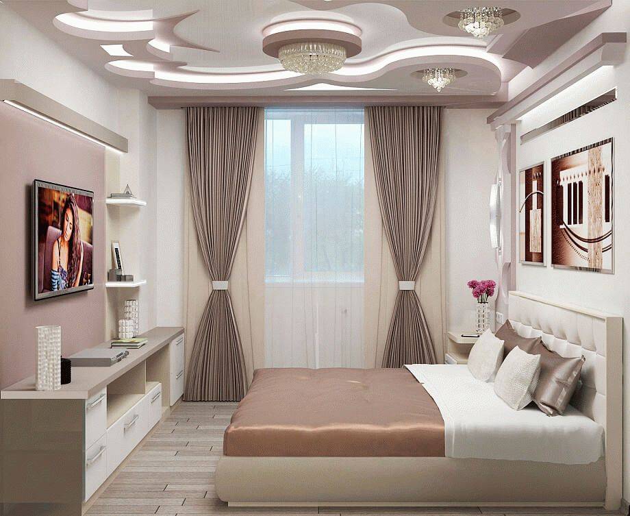 Спальня 16 кв. м: реальные примеры планировки, зонирования, размещения мебели + фото идеи практичного дизайна