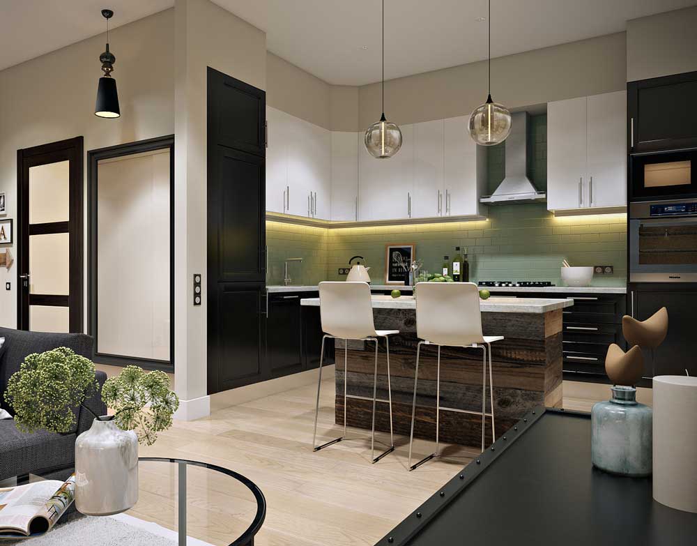Обустраиваем кухню-гостиную 2021: 100+ мега-идей и 20 лайфхаков от дизайнеров