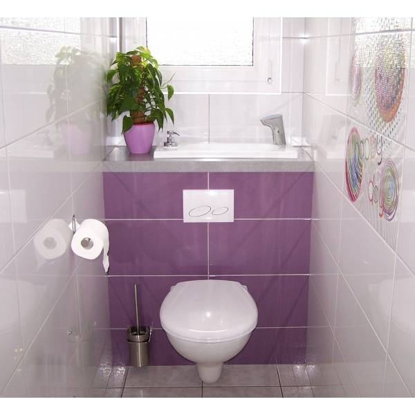 Дизайн туалета маленького размера - 37 фото