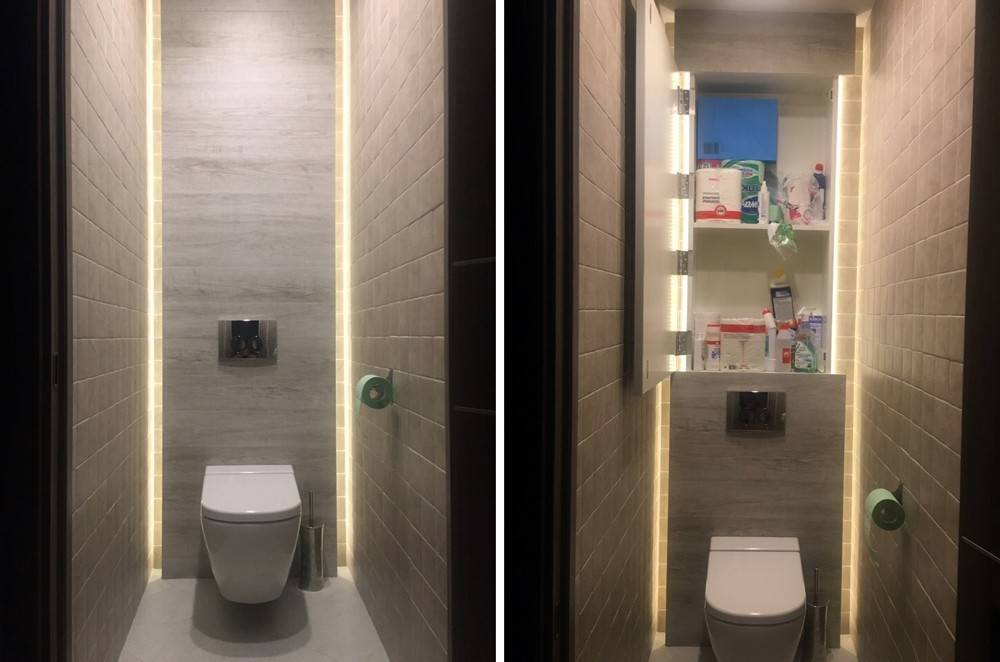 Шкаф в туалет: современные варианты компактных моделей и особенности их размещения (125 фото)