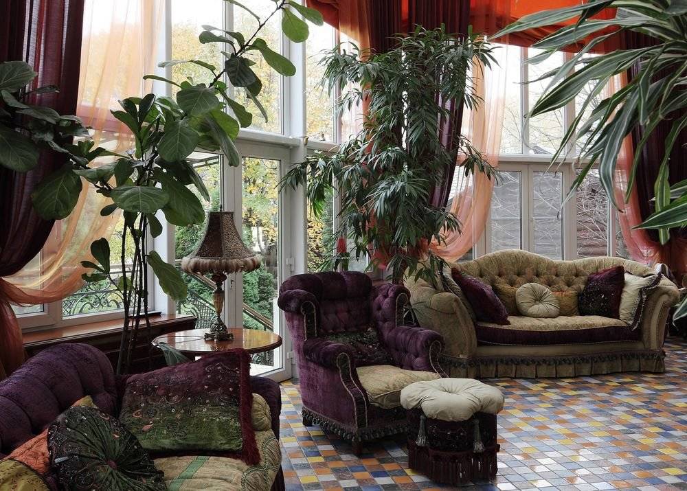 Комнатные растения в интерьере квартиры: оформление дизайна растениями