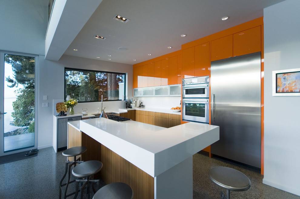 Дизайн интерьера кухни в стиле модерн