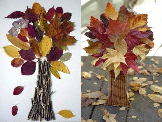 Изготовление поделок из сухих листьев на листе бумаги а-4 своими руками + мастер-класс: гербарий для декора