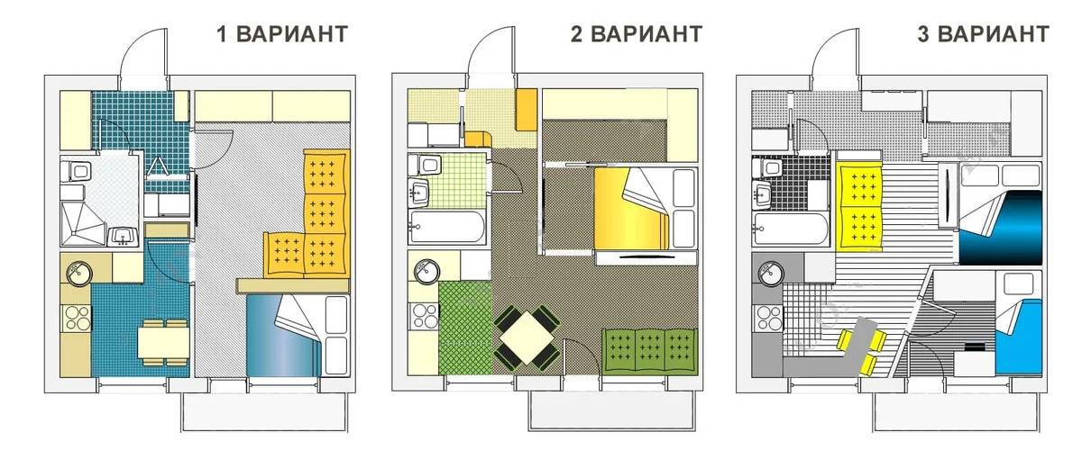 Перепланировка однокомнатной квартиры в двухкомнатную: правила и примеры, фото удачных дизайнов. варианты перепланировки из однокомнатных квартир в двухкомнатные