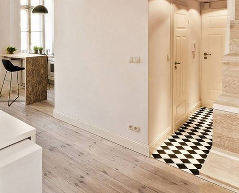 Напольная плитка в коридоре — варианты дизайна