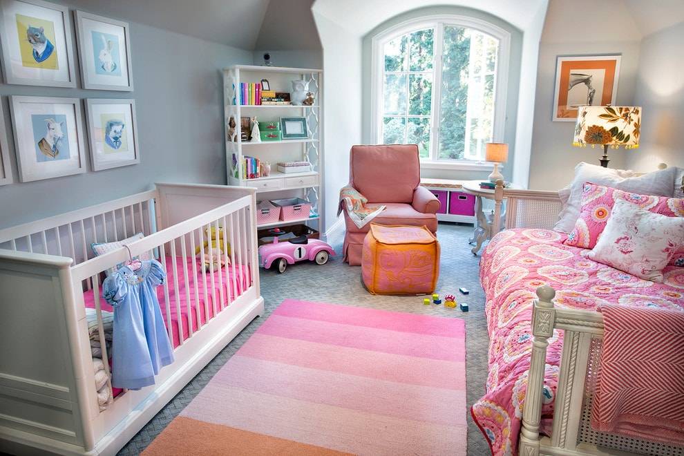Детская комната для новорожденного: фото интерьера детской для девочки и мальчика