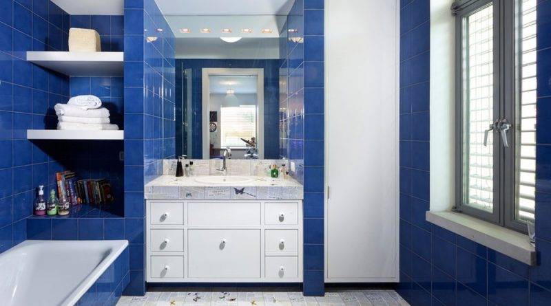 Синяя ванная: нюансы оформления, примеры дизайна и сочетания синих оттенков (150 фото вариантов)
