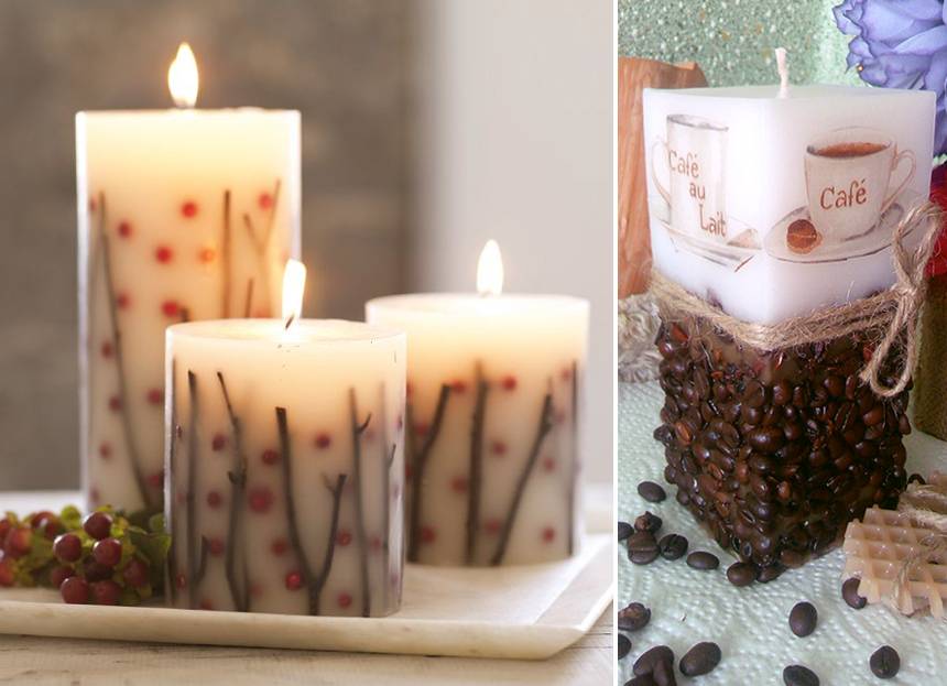 Свечи своими руками: 105 фото создания красивых свечей из подручных материалов