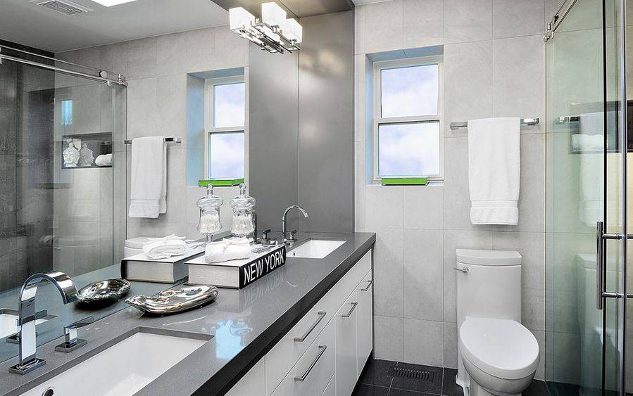 Дизайн ванной комнаты серого цвета — варианты оформления, лучшие сочетания и особенности применения цвета (115 фото)