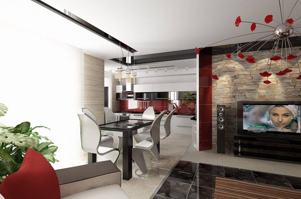 Кухня совмещенная с гостиной — советы дизайнера по планировке и зонированию, фото самых удачных интерьеров