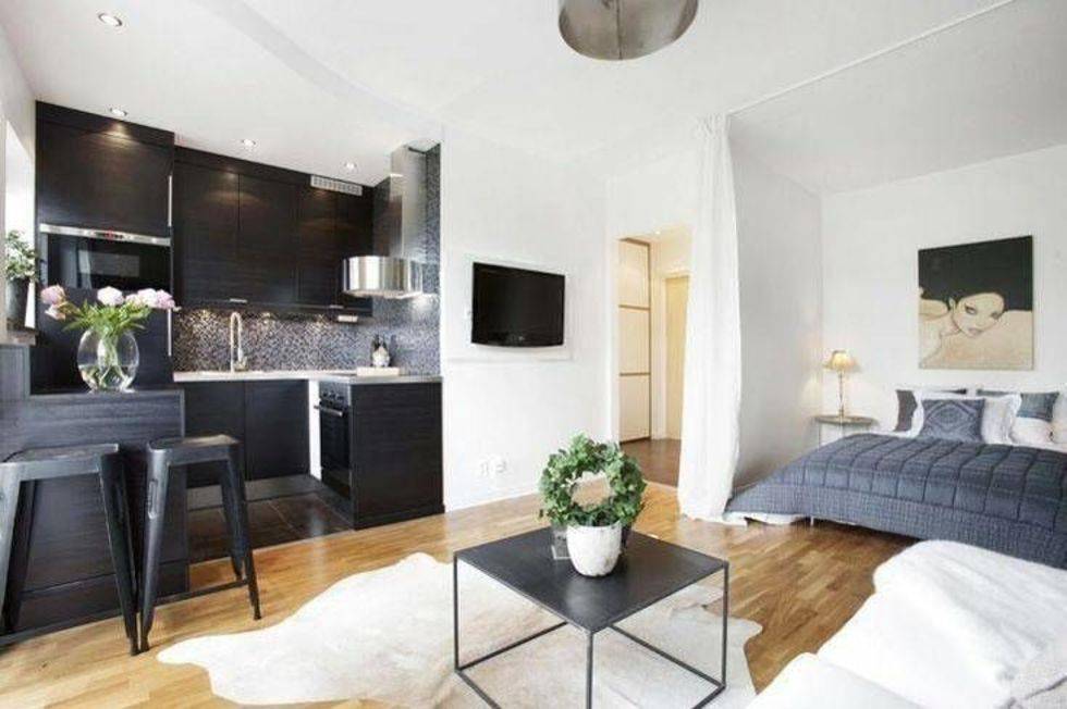 Идеи интерьера и дизайна квартиры-студии 26 кв м