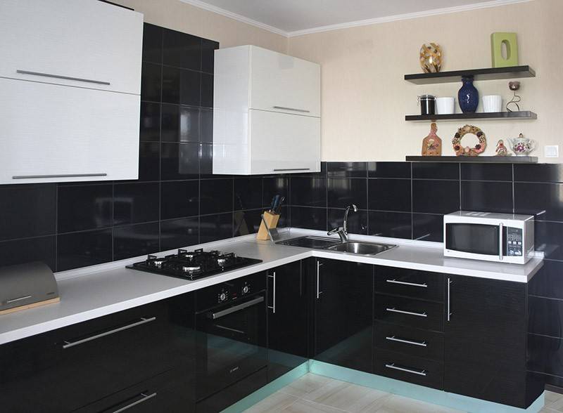 Маленькая черная кухня: секреты дизайна (60 фото)
