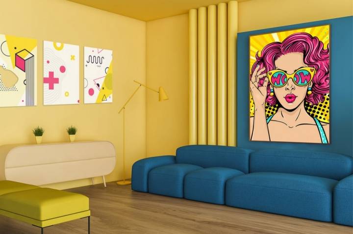 Стиль поп-арт в интерьере - 50 фото: мебель, цвета, картины в ярком и дерзком дизайне квартиры