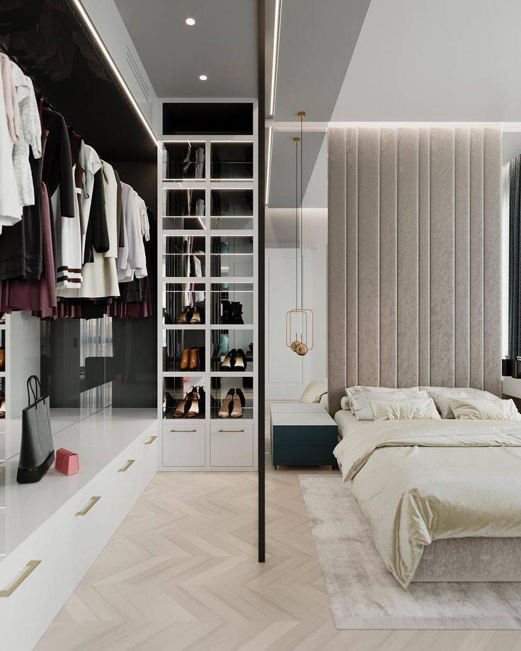 Шкаф-гардеробная в спальню: 135 фото идей практичного дизайна и размещения в интерьере спальни гардероба