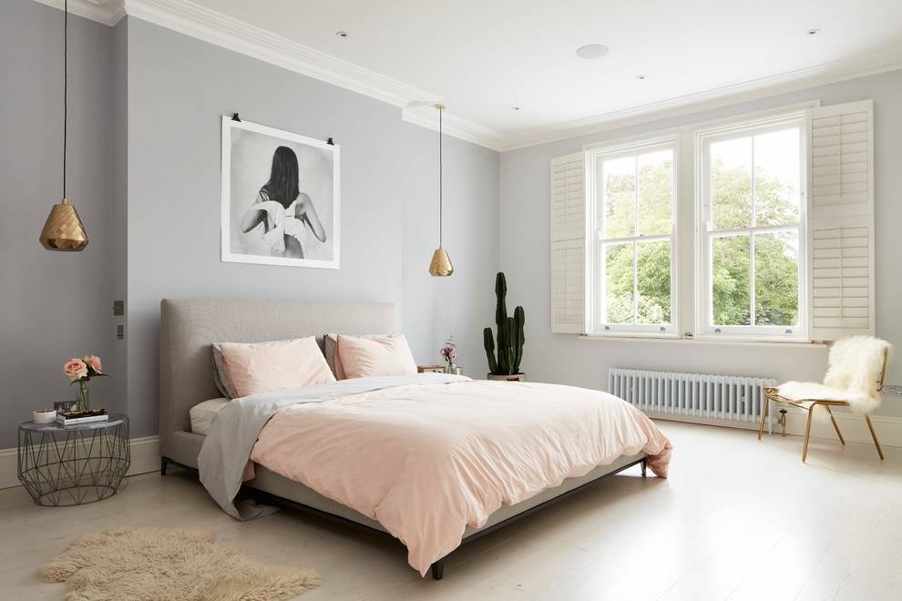 Дизайн стен в спальне - 100 фото идей по выбору цвета и материала для отделки стен в спальне
