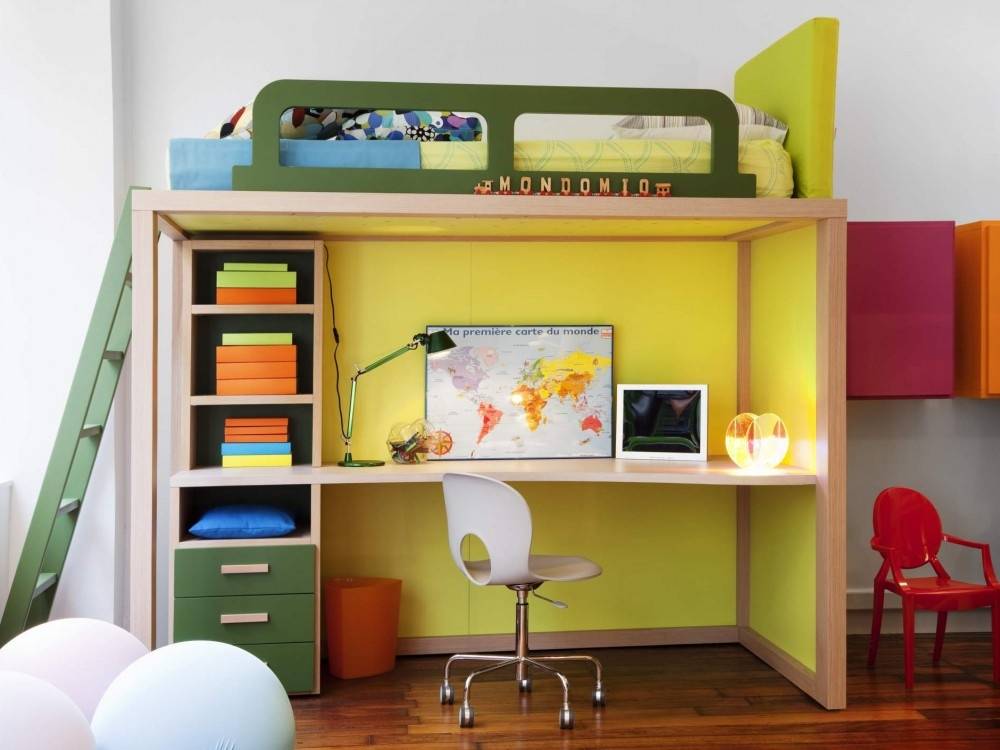 Мебель, светильники и стили в оформлении комнаты для школьника