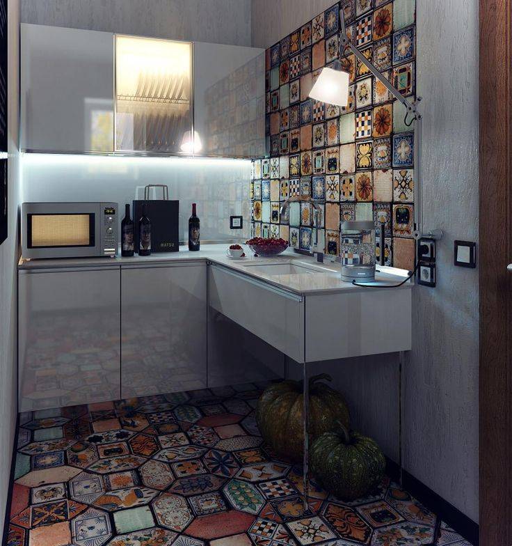 Дизайн интерьера маленькой кухни (90 фото)