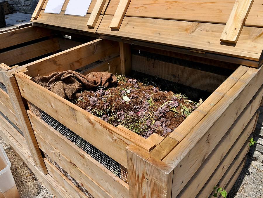 Изготовление ящика для компоста своими руками | 50 фото