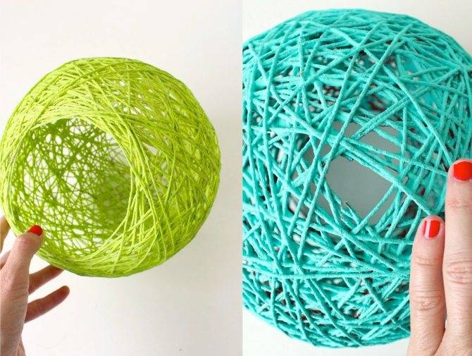 Декор из ниток: делаем шары своими руками +50 фото идей