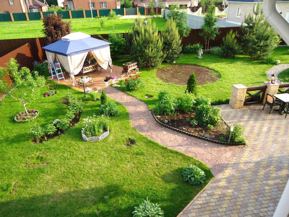 Планирование ландшафтного дизайна на участке 2 сотки — sad-fialok.ru — про сад и цветы