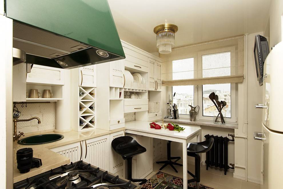 Кухня 7 кв. м. - планировка маленькой кухни. новинки стильного дизайна, стили оформления кухни + фото-обзоры интерьеров