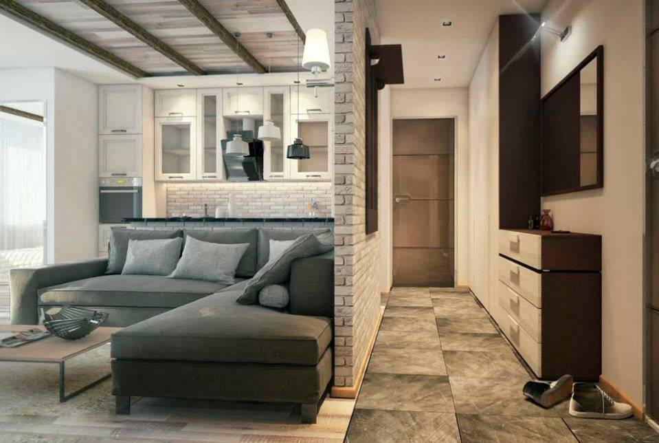 Дизайн 1-комнатной квартиры площадью 40 кв. м  с выделенным спальным местом (28 фото): нюансы отделки и обустройства