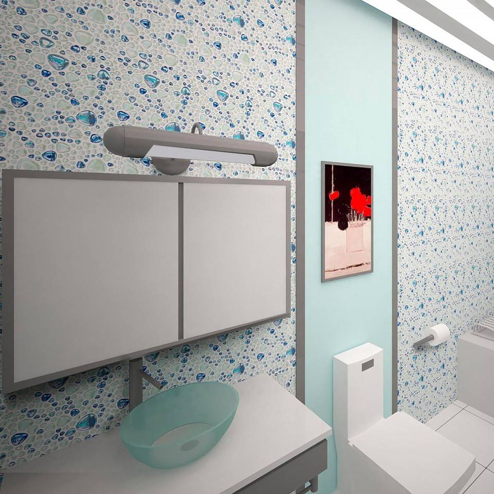 Чем отделать ванную комнату кроме плитки: альтернативы