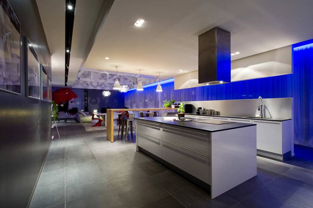 Кухня в стиле хай тек: варианты оформления интерьера (50 фото) | современные и модные кухни