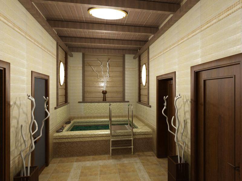 Отделка бани и сауны: внутреннее обустройства комнаты отдыха, парной и помывочной