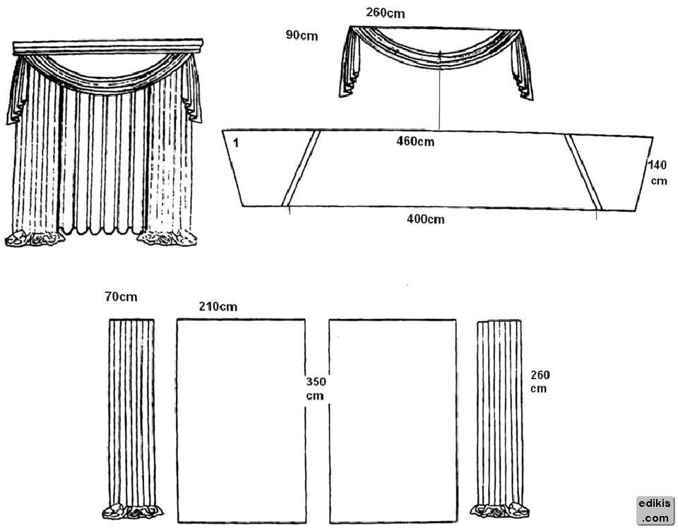 Как сделать тюльпан: виды материала для тюля, правила расчета ткани