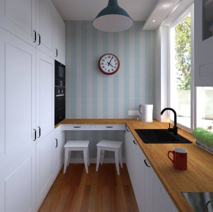 Кухня 7 кв. м. — идеальная планировка, зонирование +80 фото по дизайну