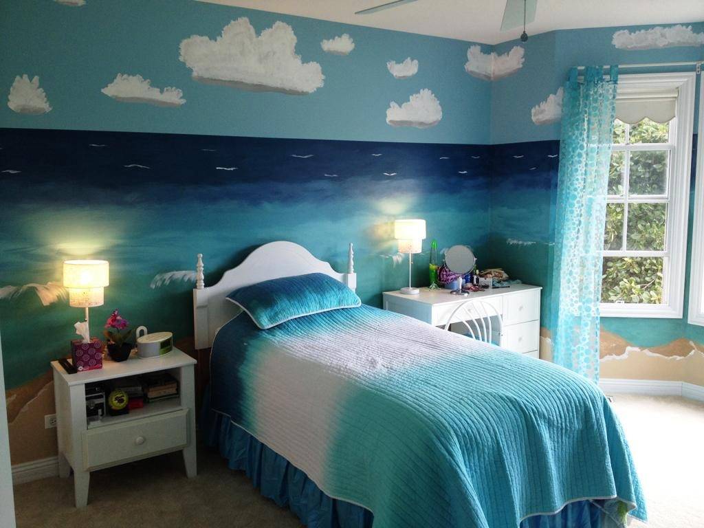 Кухня в морском стиле цвета морской волны: дизайн интерьера, обои, декор и шторы