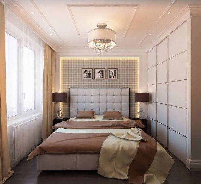 Дизайн маленькой спальни 9 кв. м — 35 фото интерьера
