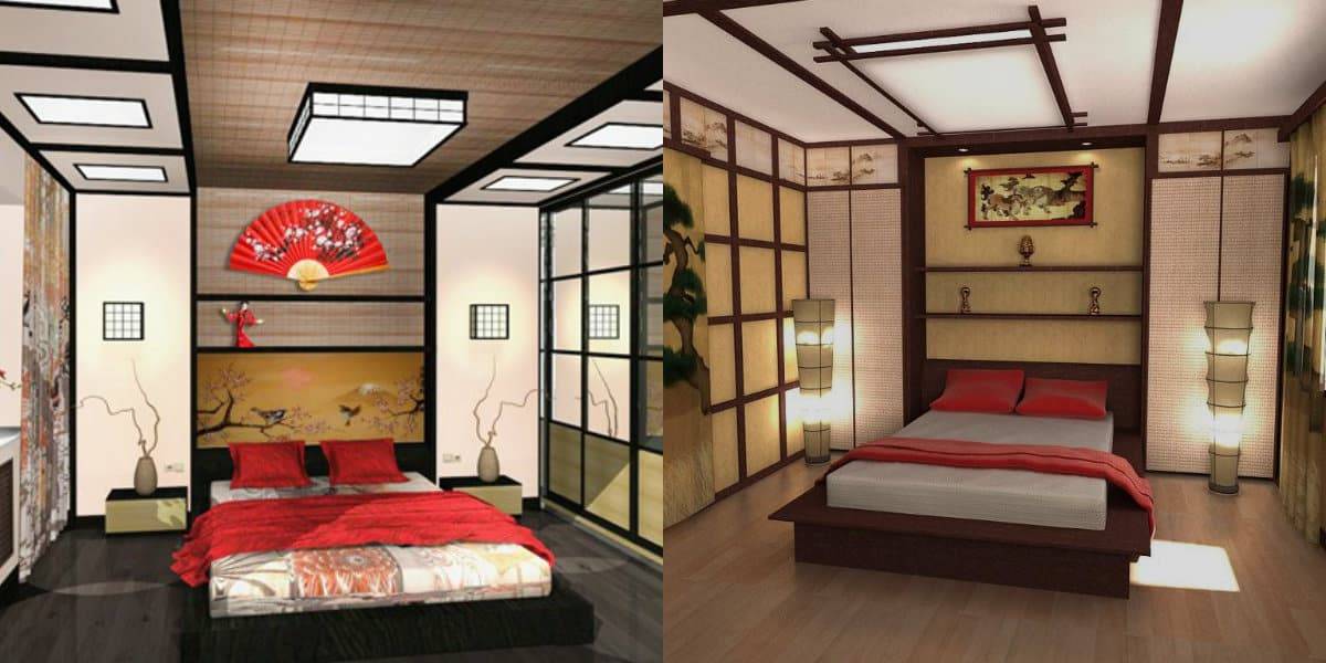 Спальня в японском стиле — воплощение комфорта и спокойствия