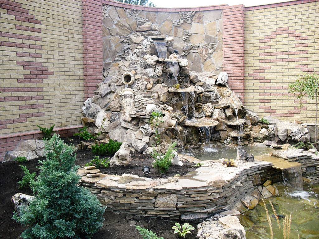 Как сделать декоративный фонтан и водопад — sad-fialok.ru — про сад и цветы
