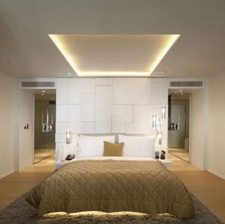 Точечные светильники в спальне — красивые схемы расположения на потолке. топ-150 фото идей и вариантов освещения