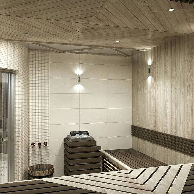Дизайн сауны и комнаты отдыха (103 фото)