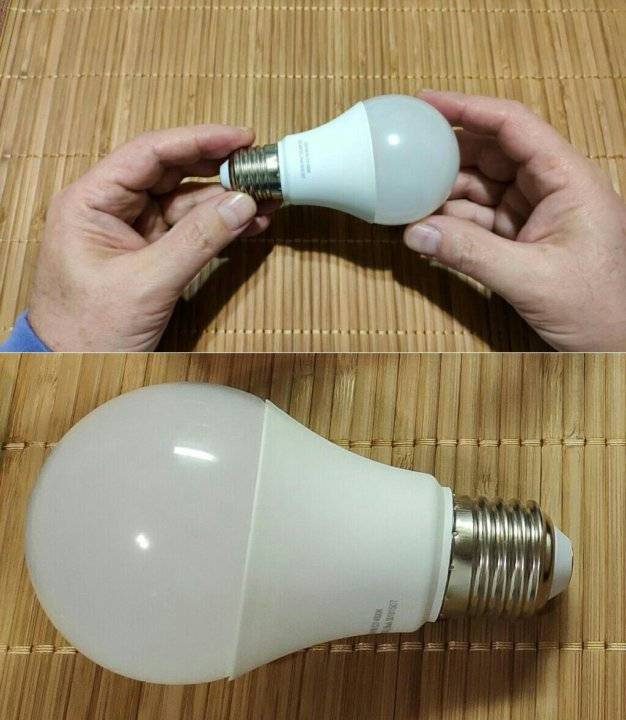 Светодиодная лампа (светильник) ремонт своими руками