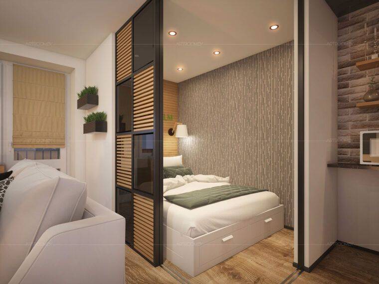 Квадратная спальня - 120 фото лучших идей планировки и современного дизайна