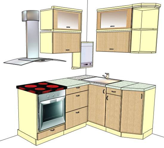 Кухня в хрущевке с газовой колонкой: обустройство и организация пространства