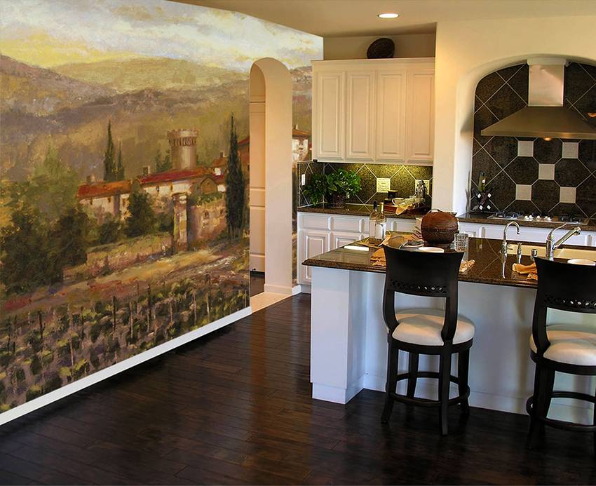 Обои для кухни (102 фото): дизайн кухонных обоев для стен кухни в квартире, красивые светлые, яркие и другие варианты обоев в интерьере